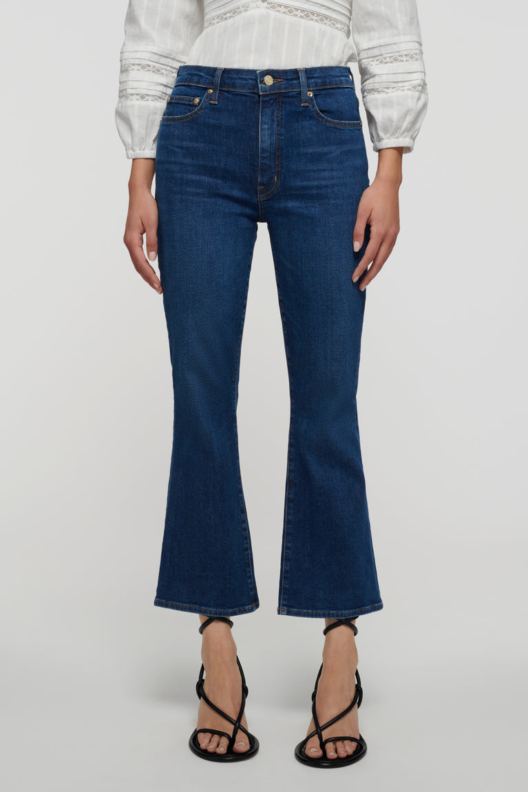 Crosby High Rise Crop Flare Jeans