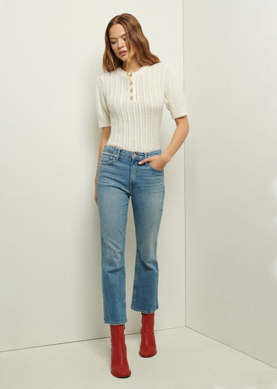 Crosby Patch Pocket Flare Jeans