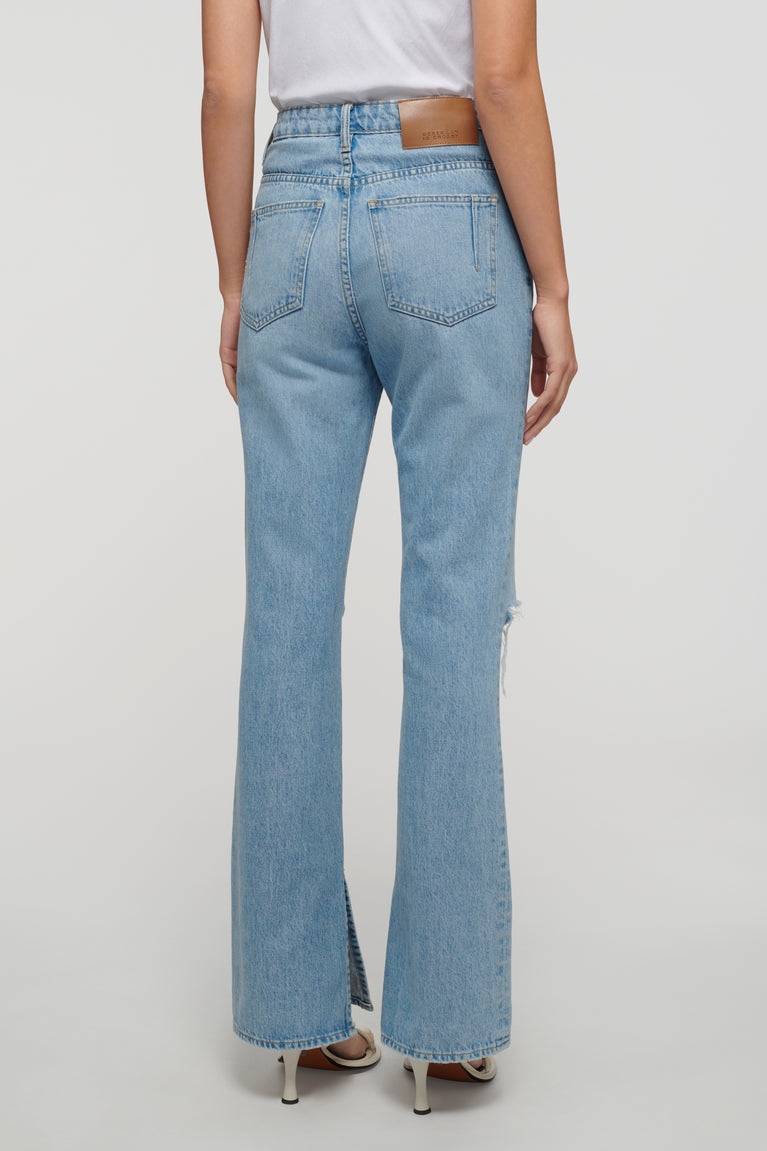 Blue Frankie Kick Flare Trouser