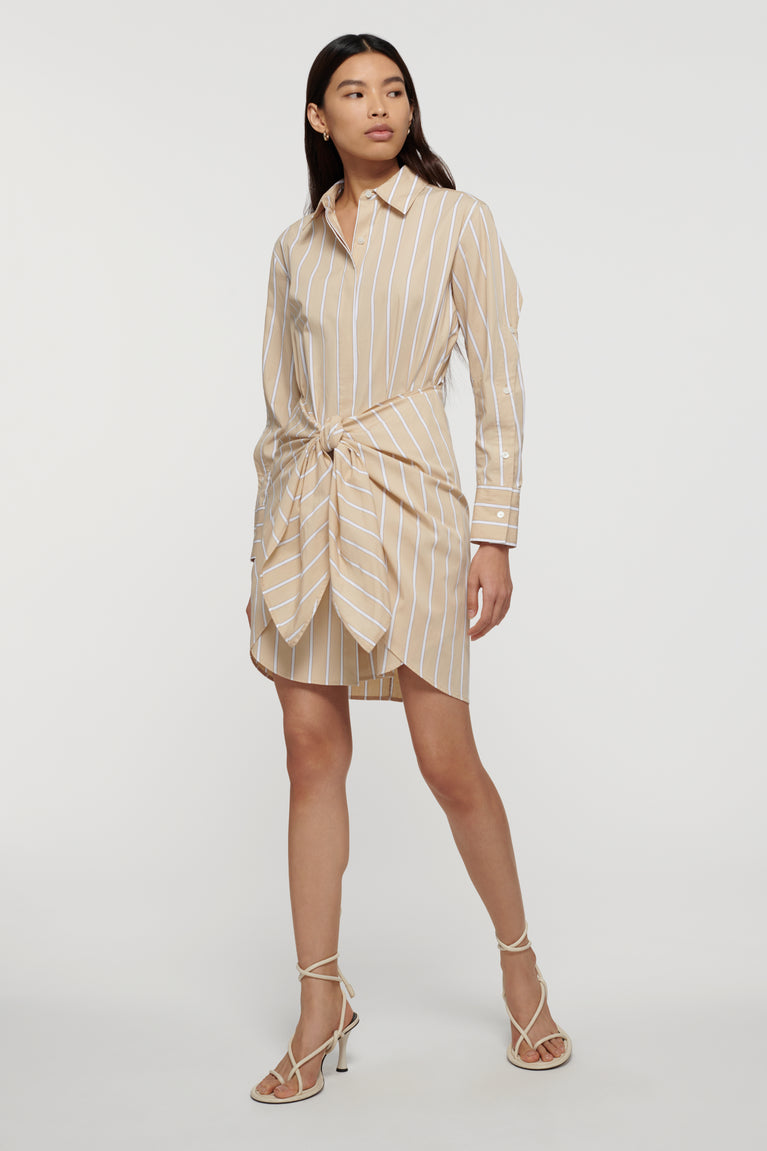 Charlotte Tie Waist Shirt Dress | Derek Lam 10 Crosby