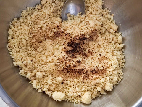 Torched chocolate breadcrumbs