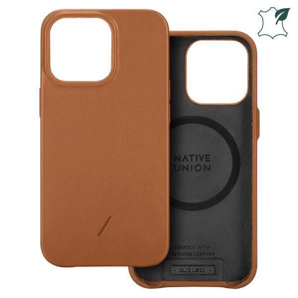 Pro Leather Case - iPhone 13 Pro - Brown (MagSafe Compatible)