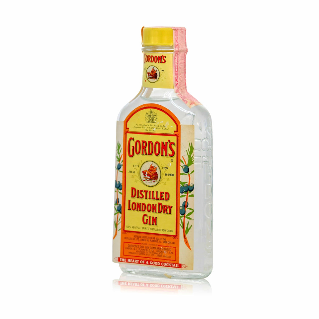 Gordons London Dry Gin Early 1980s 200ml Flask Fine Wine