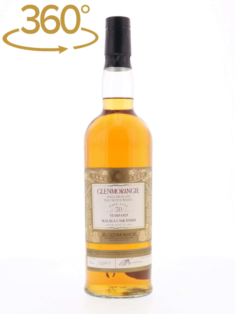 Glenmorangie 30 Year Old Malaga Wood Finish Single Malt Scotch Whisky,  Distilled 1975