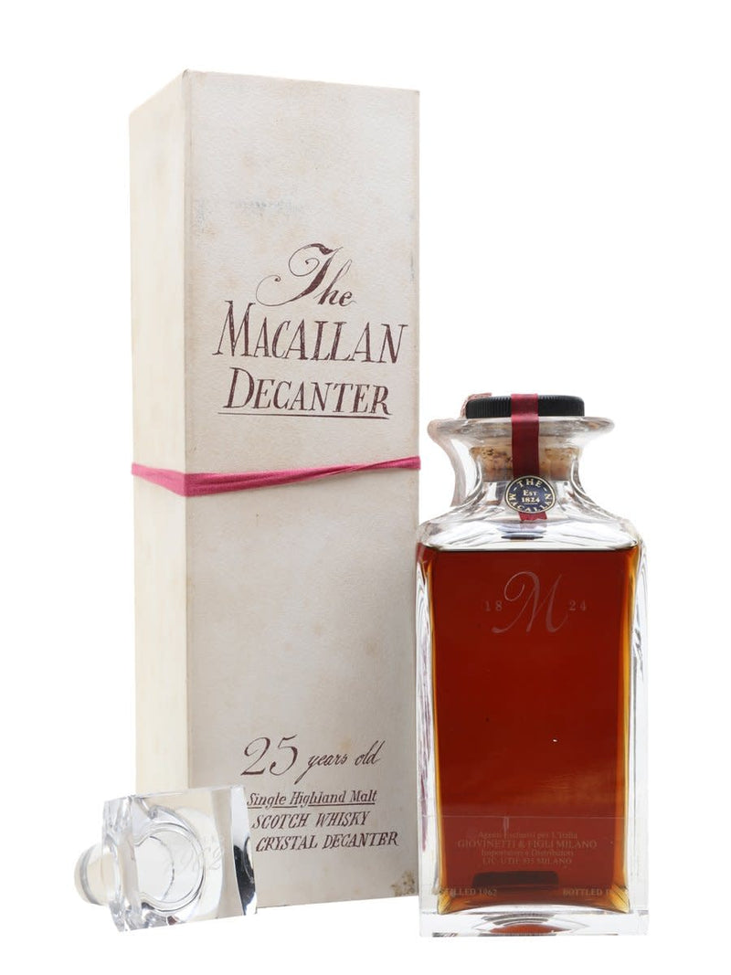 NEW得価 The MACALLAN DECANTER 25years old 空箱 安い低価