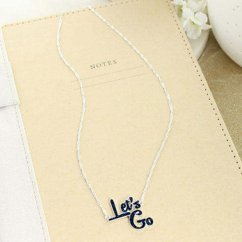 West Virginia Crystal Logo Necklace – Seasons Jewelry