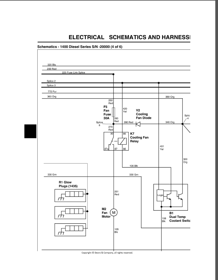John Deere Mowers 1435 Electrical Diagram Electrical Wiring Daigram