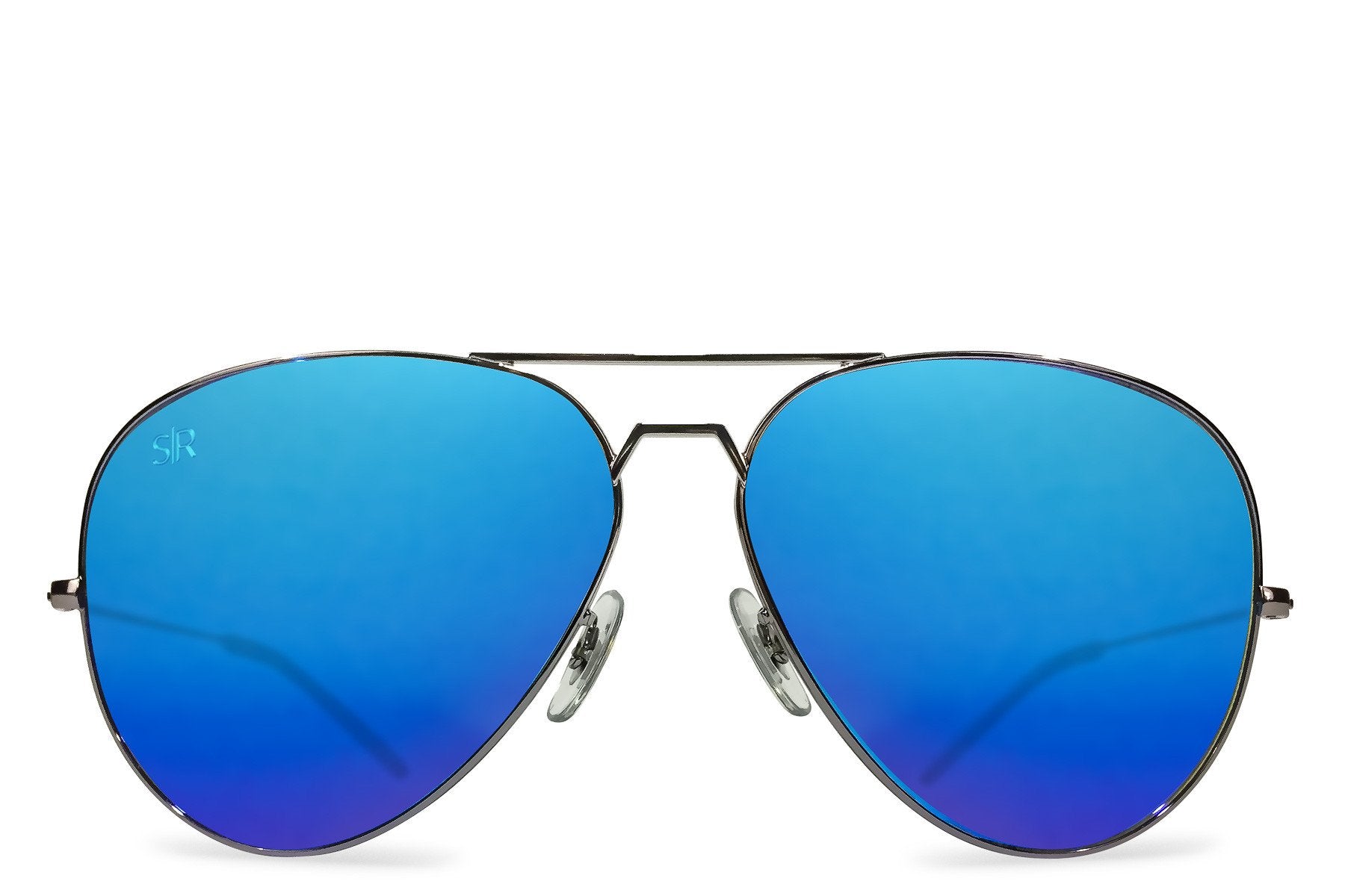 blue polarized aviators