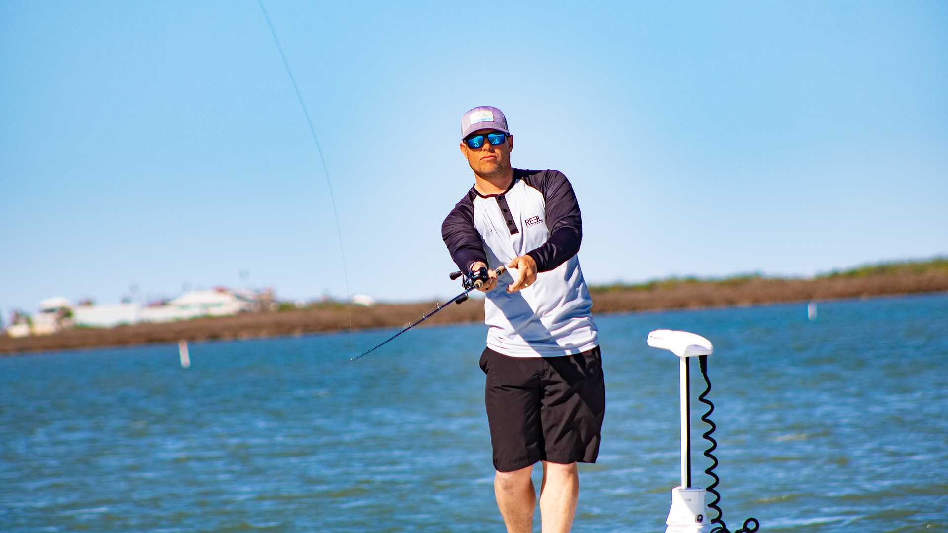 Reel sportswear conroe henley Fishing Shirt