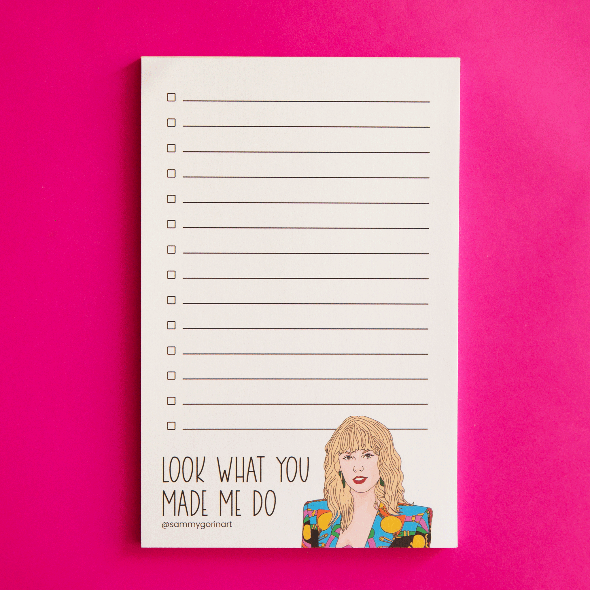 Taylor Swift Notepad