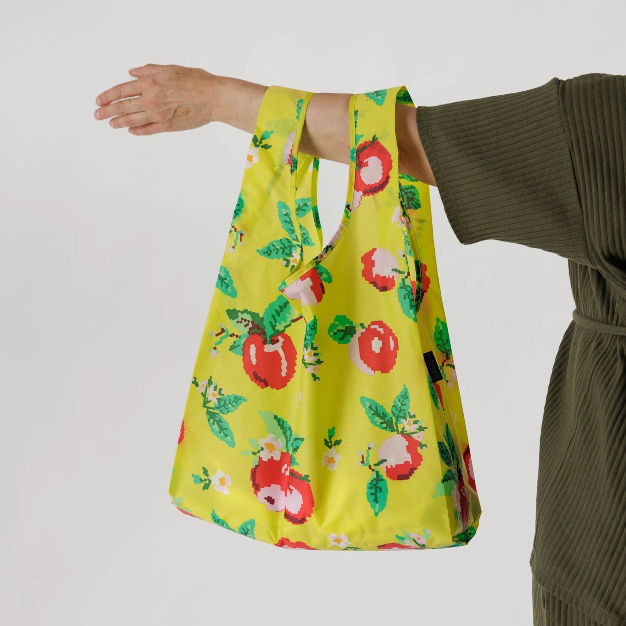 Baggu Reusable Standard Shopping Bag in Mint Pixel Gingham – Annie's Blue  Ribbon General Store