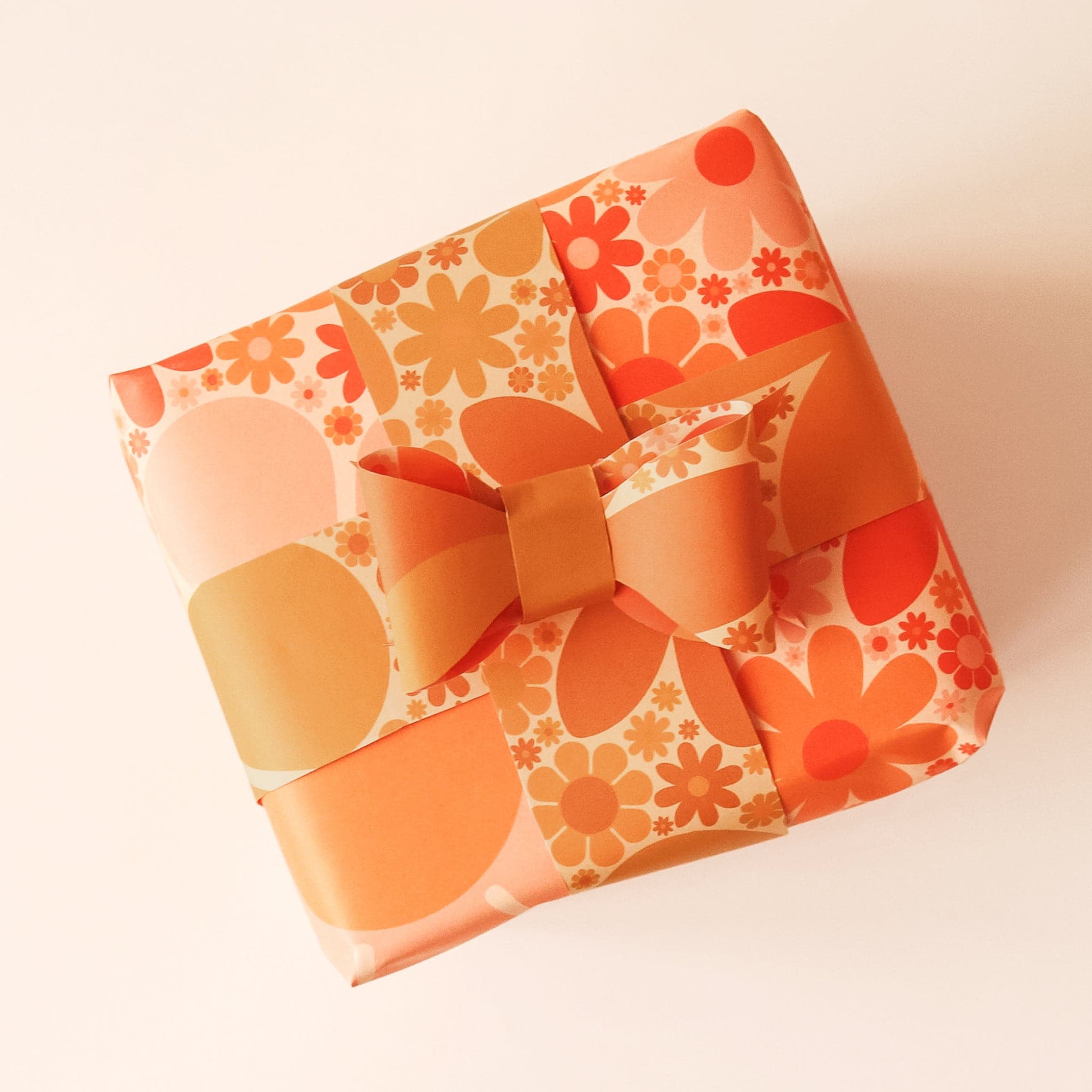 Orange Wrapping Paper, Solid Color Wrapping Paper, Orange Gift