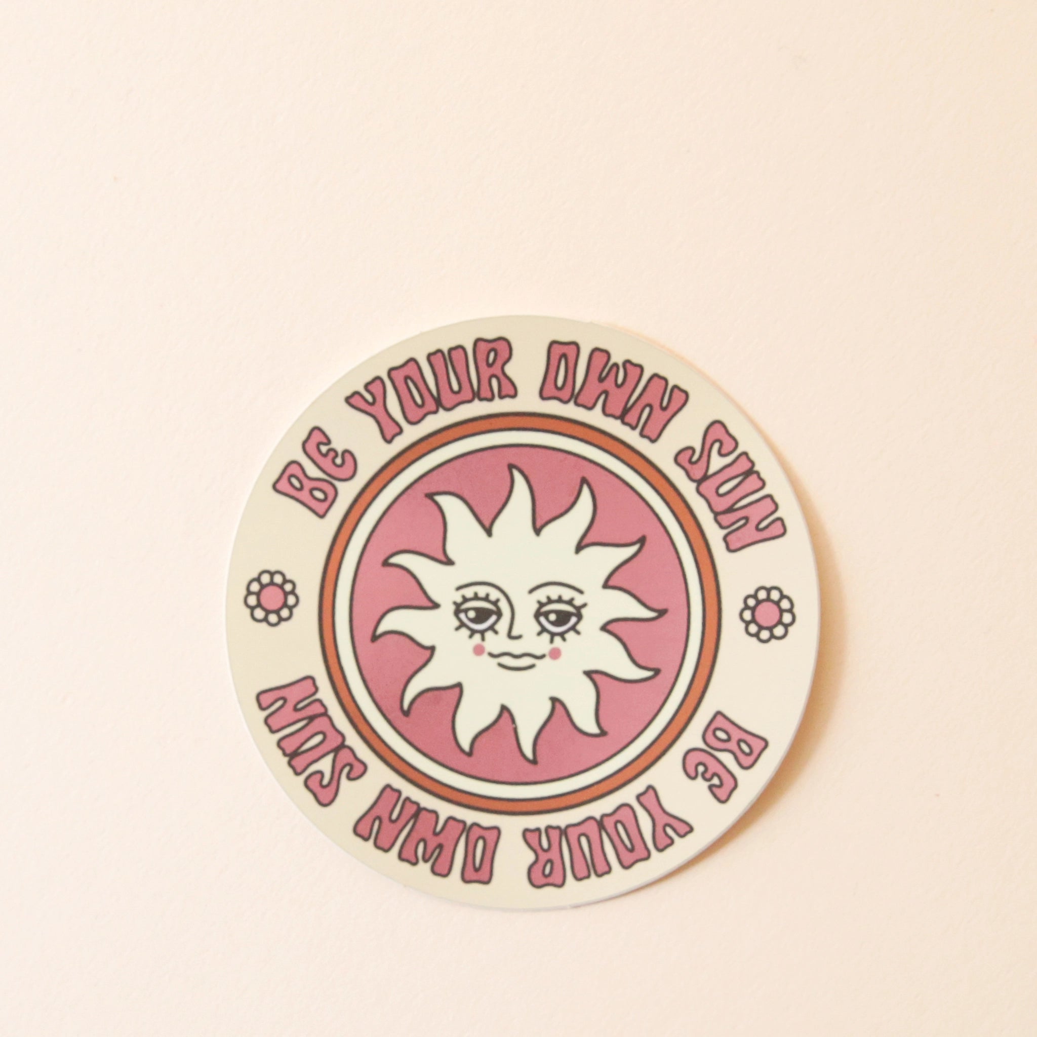 Treat People with Kindness Sticker - Pink – Golden Hour Press Co.