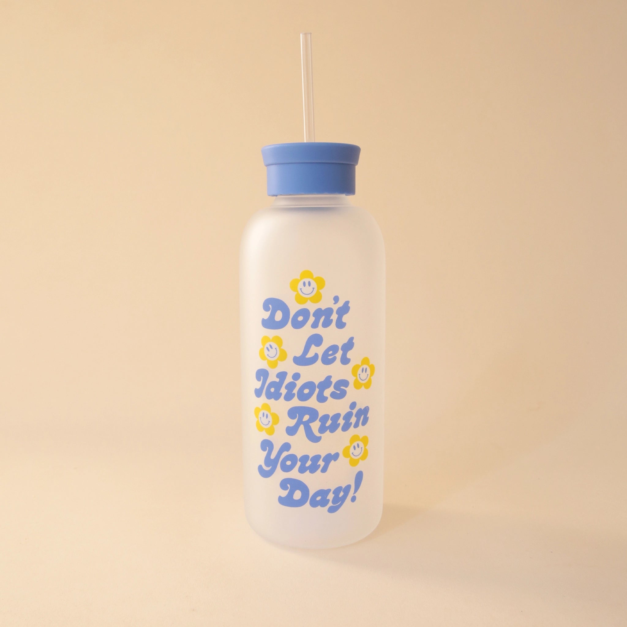 Howdy Partner Glass Water Bottle with Straw – Studio Oh!