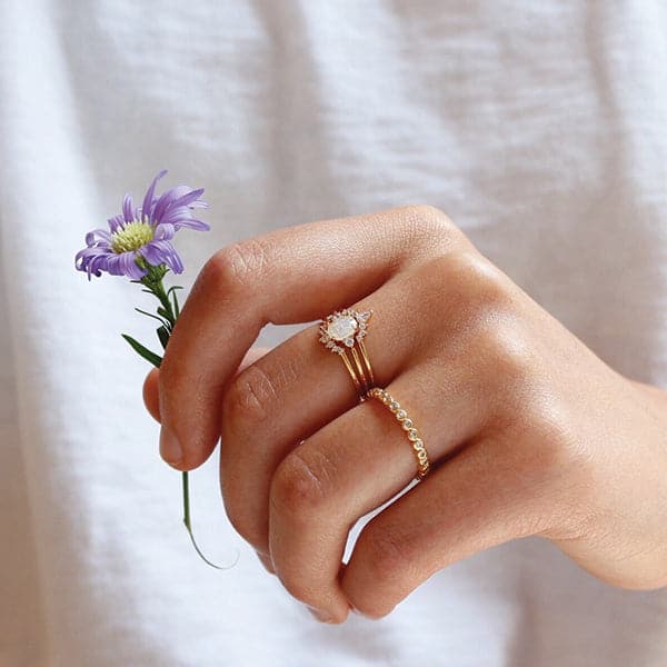 Tai Jewelry Stackable Crown Ring Set | Shop at Pigment San Diego