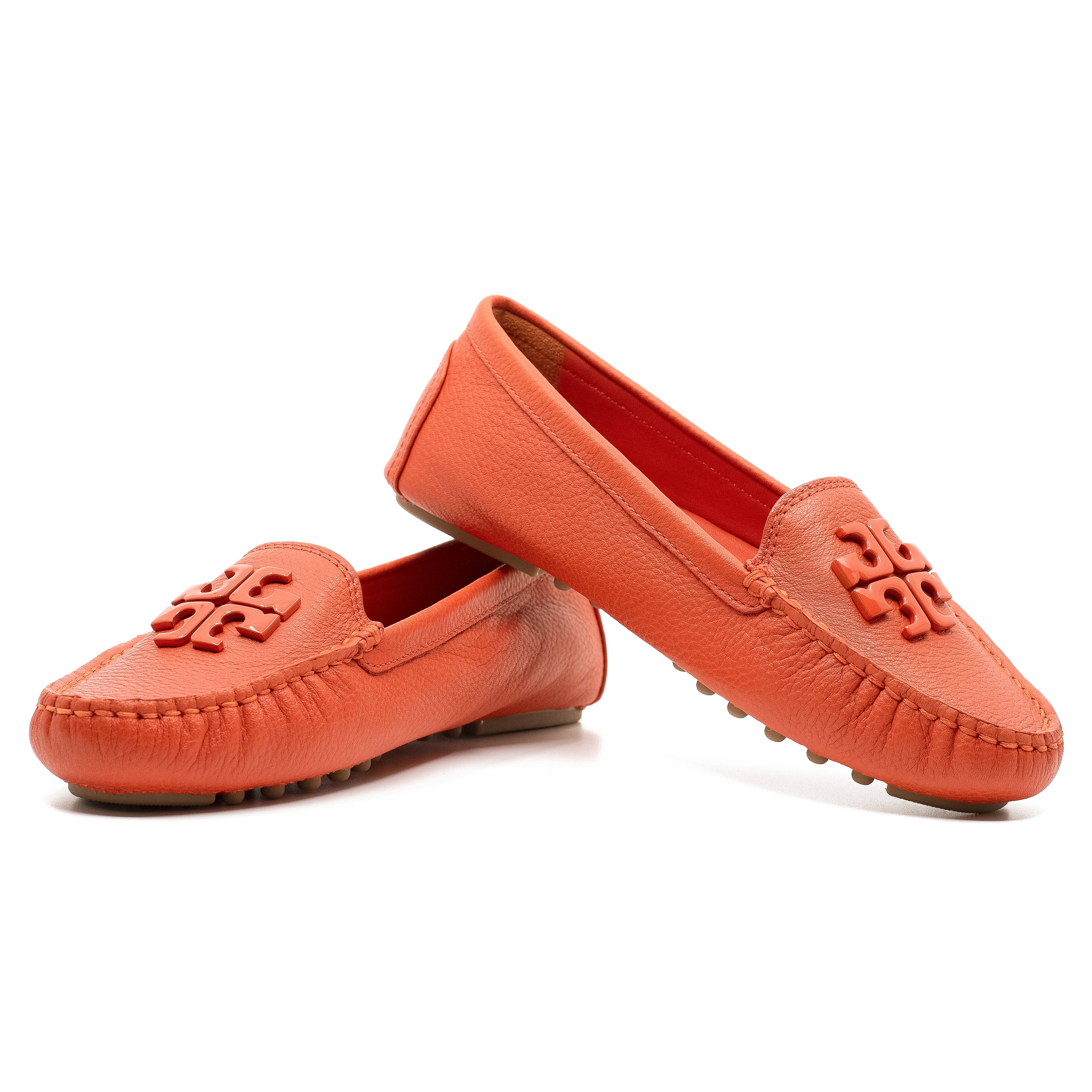 TORY BURCH LOWELL 2 DRIVER SHOES IN SPICY ORANGE || 55810-801 BY TORY BURCH  – Galleria di Lux Canada