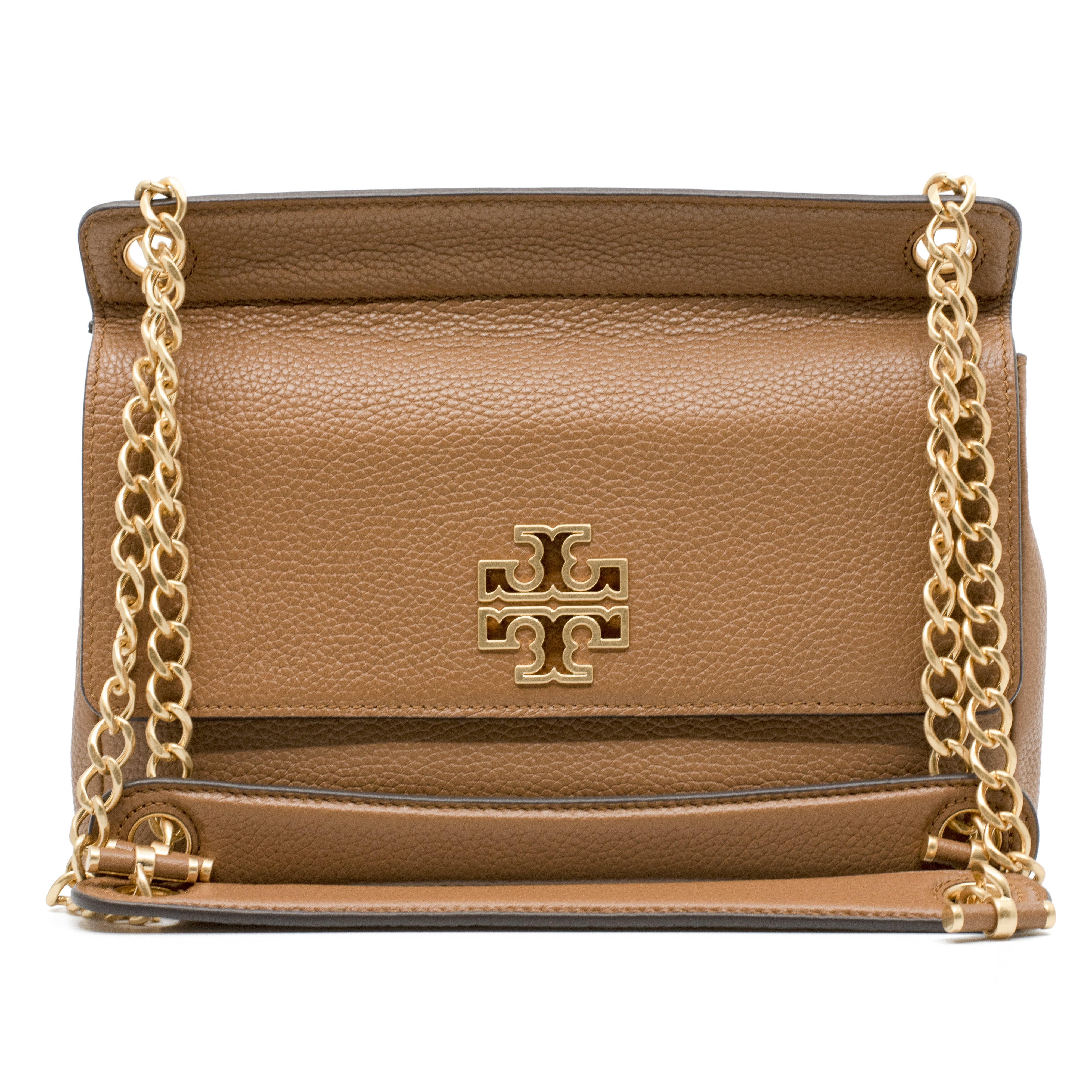 TORY BURCH BRITTEN FLAP SHOULDER BAG IN BARK || 67295-209 BY TORY BURCH –  Galleria di Lux Canada