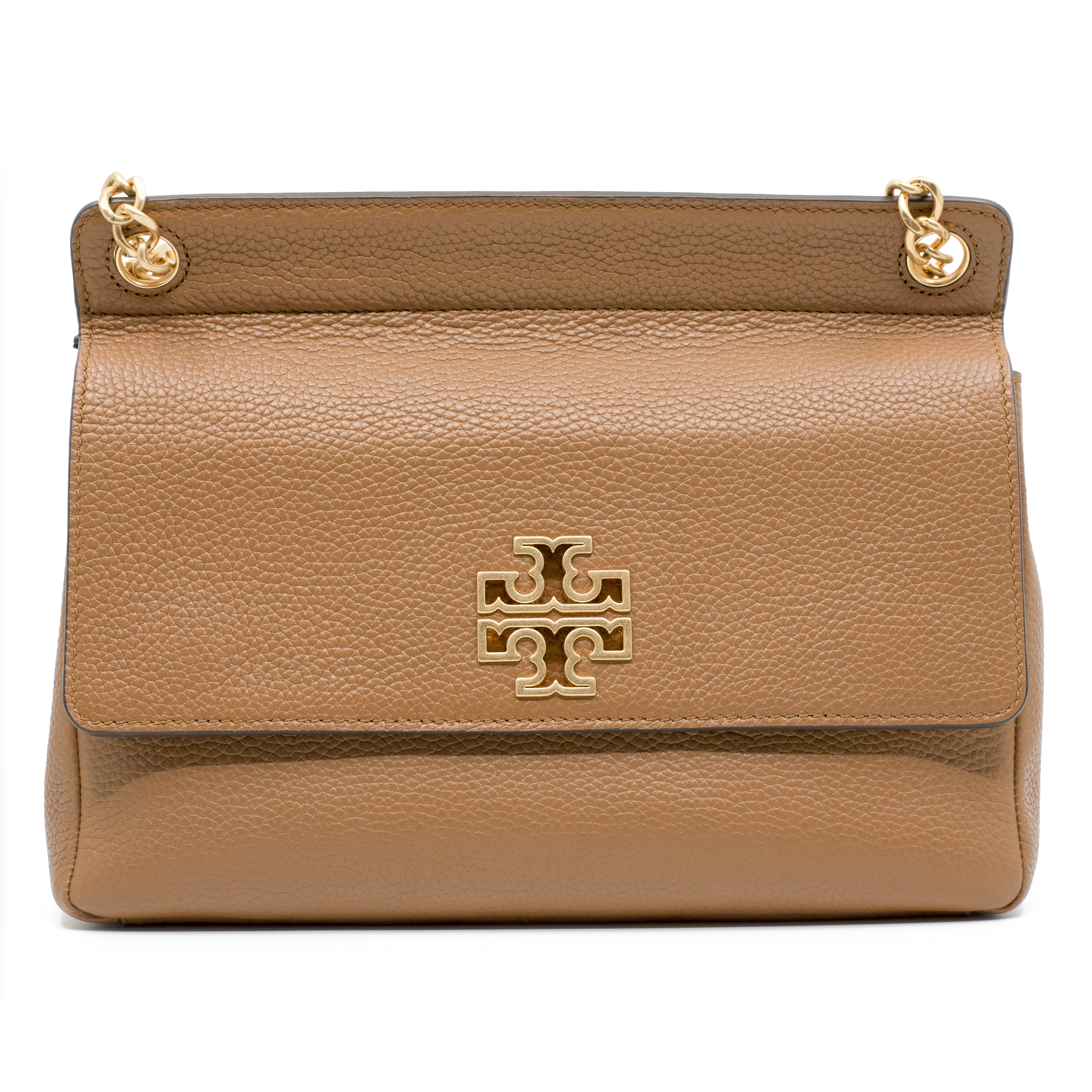 TORY BURCH BRITTEN FLAP SHOULDER BAG IN BARK || 67295-209 BY TORY BURCH –  Galleria di Lux Canada