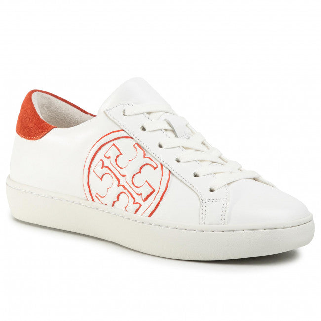 Tory Burch T Logo Sneaker in Snow White and Canyon Orange – Galleria di Lux  Canada