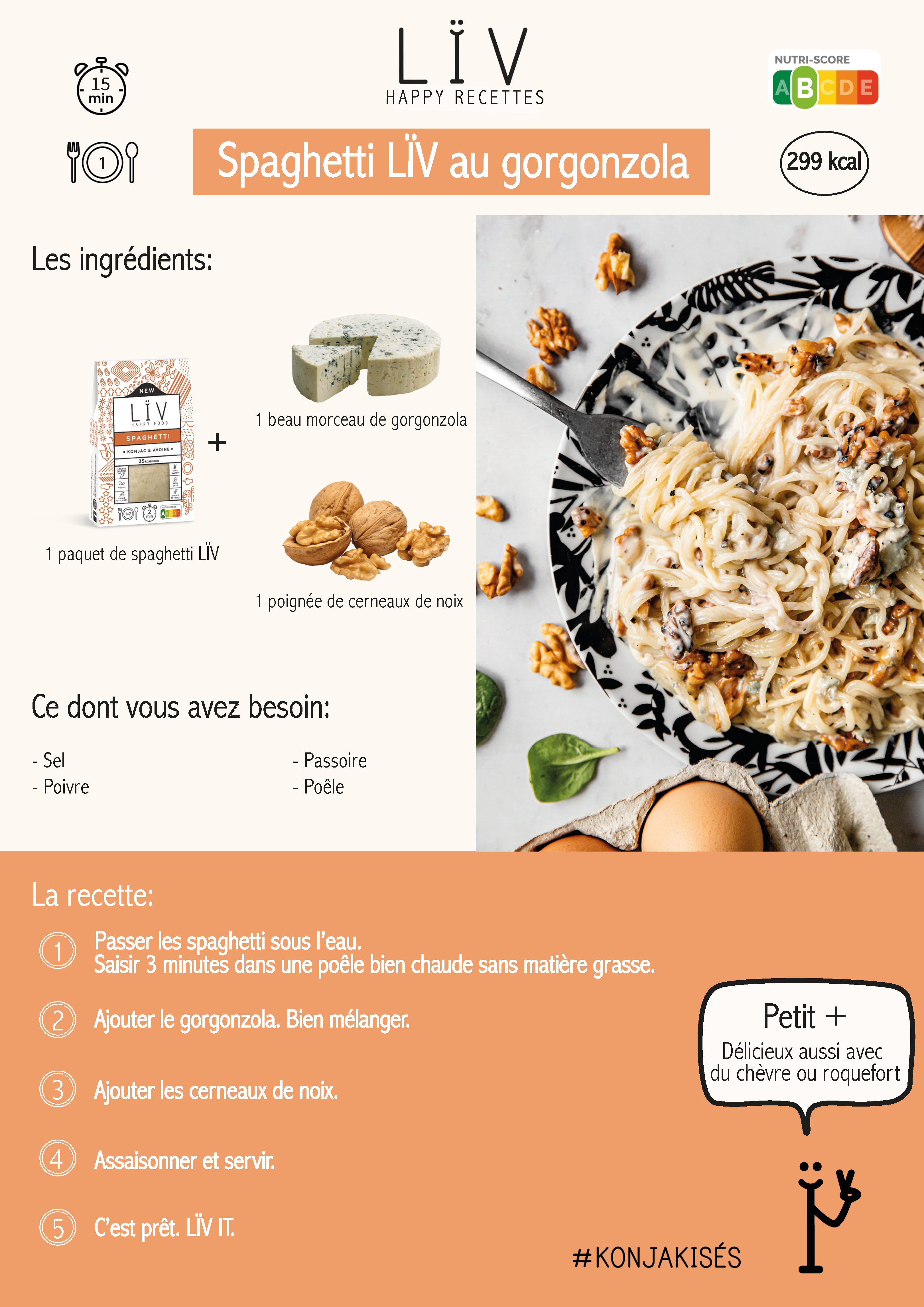 Découvrez la révolution Lïv Happy Food : des pâtes de Konjac aux