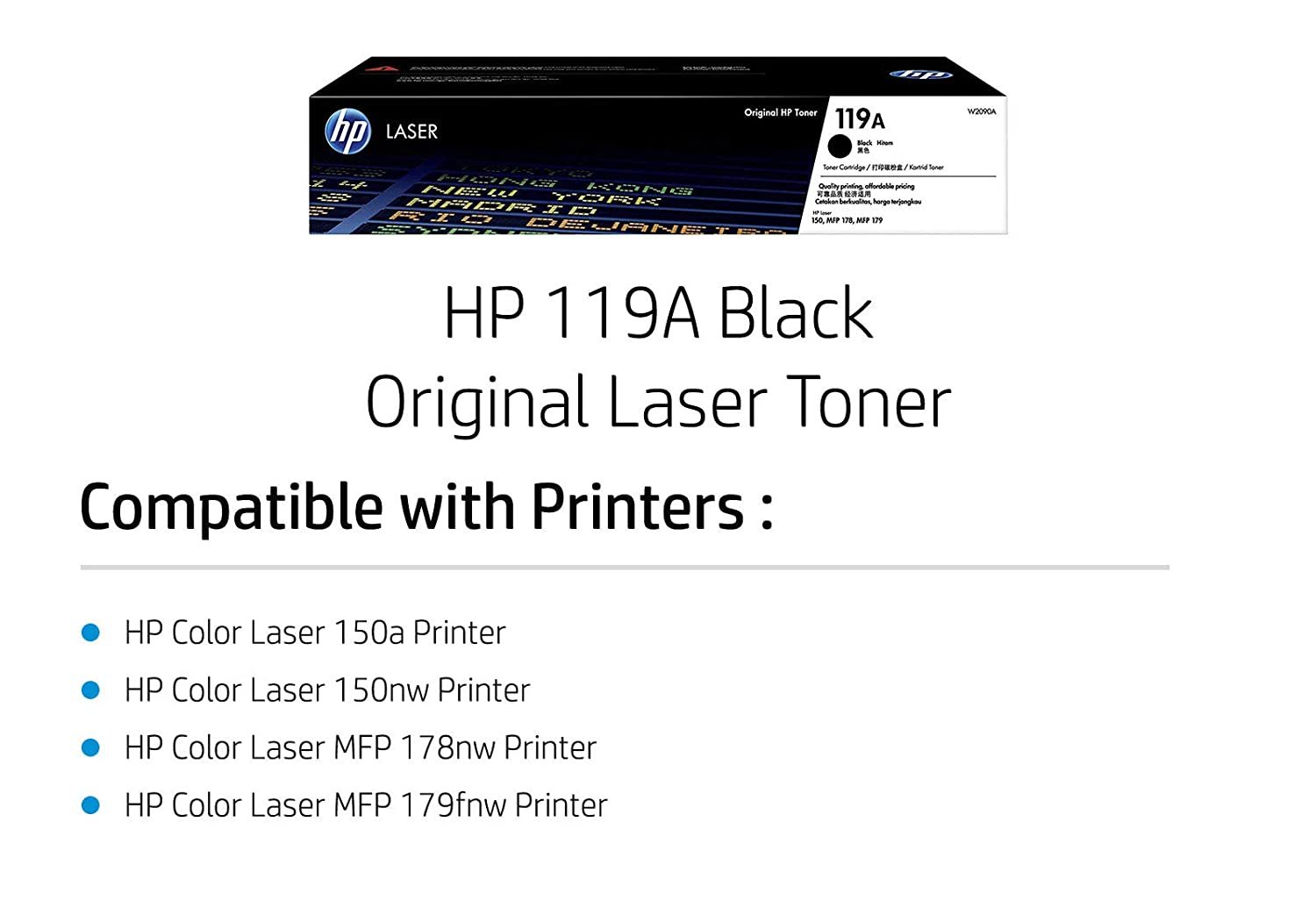 Hp 119a Black Original Laser Toner Cartridge Ebuy India