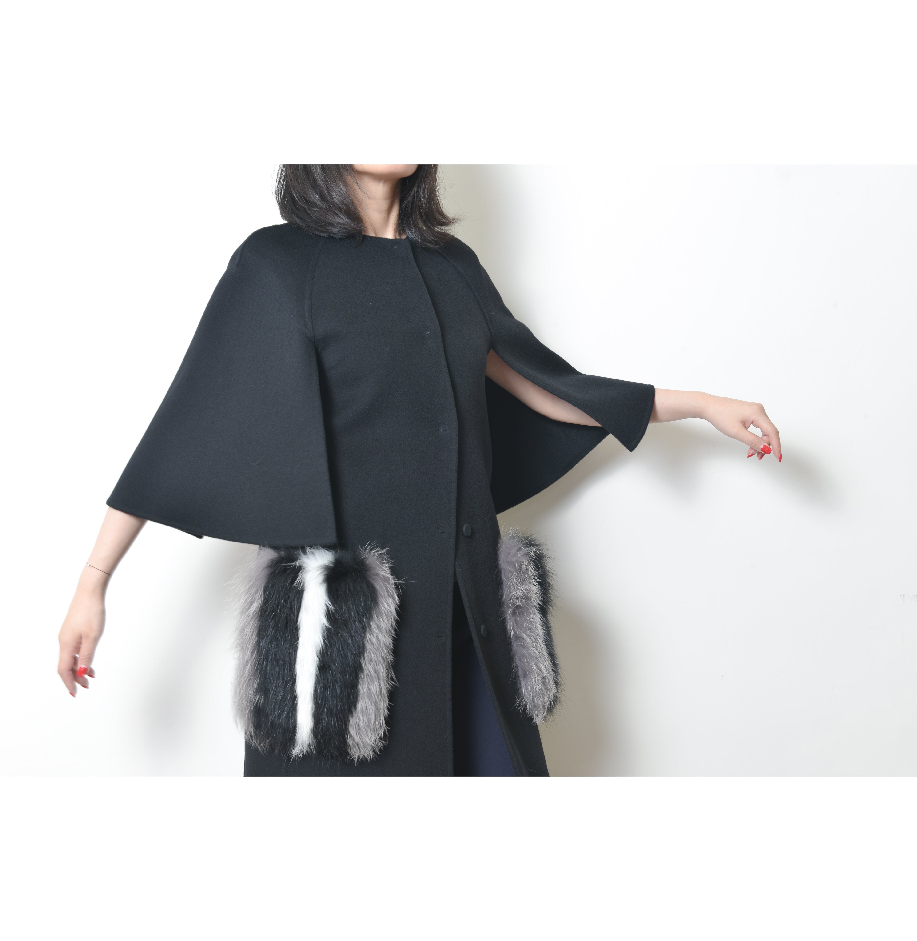 fendi cape coat