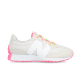 New Balance 327 Grey Matter/ Signal Pink