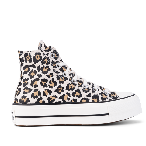 Botas com plataforma padrão leopardo da Converse