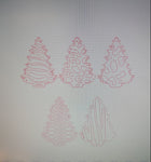 20 DESIGNS ON ONE FILE SVG AND DXF FILES ANIMAL PATTERN CHRISTMAS TREE 10 INCHES (NOT PRODUCT)
