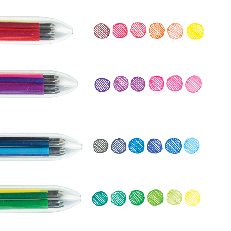 U Brands Catalina Colored Ink Felt Tip Pens, Set of 6