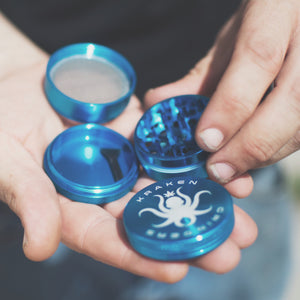 Kraken Grinders - Broyeur bleu 4 pièces pour