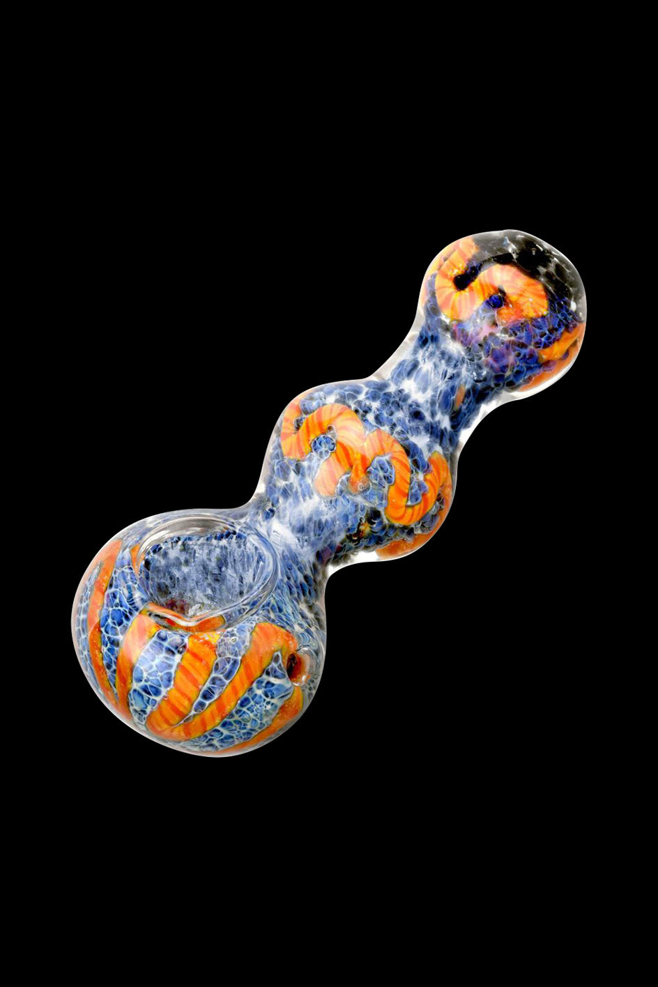 Image of Fritted Squiggle Spoon Glass Pipe