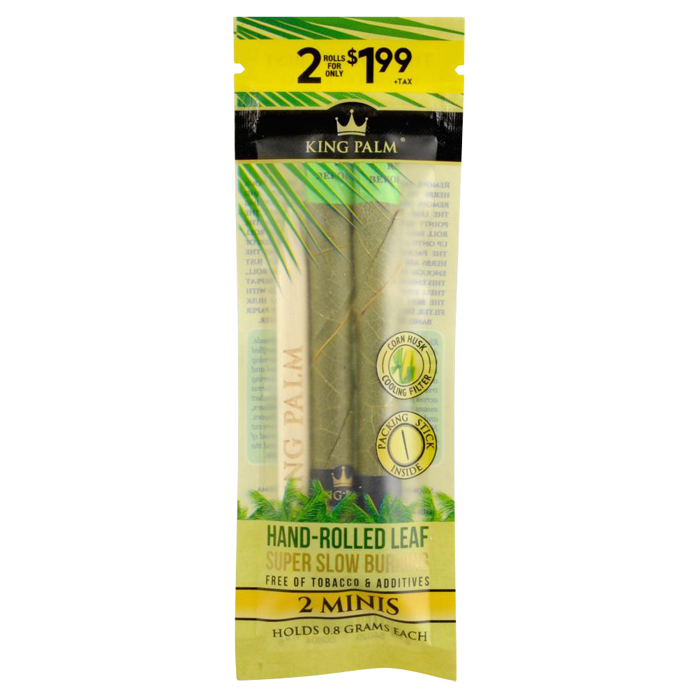 King Palm Hand Rolled Leaf Blunt Wraps 20 Pack 0532