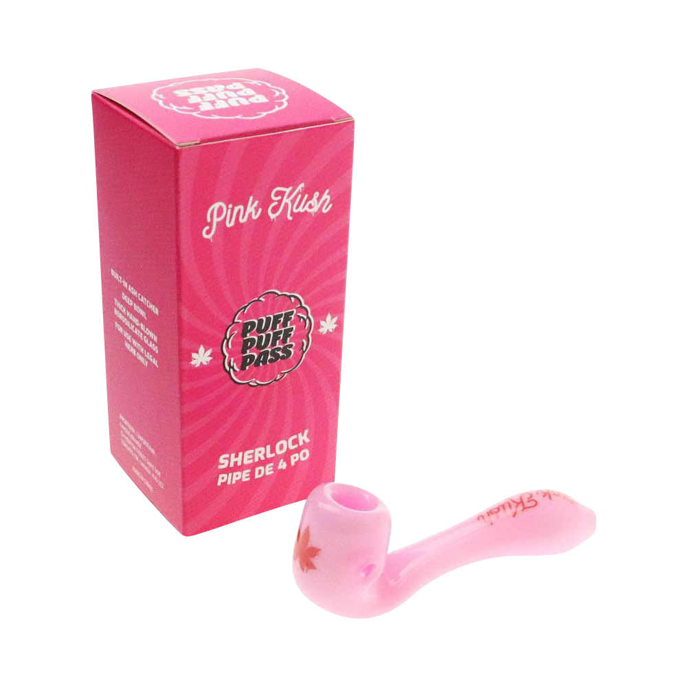 Puff Puff Pass Pink Kush Strain Pipe 9383