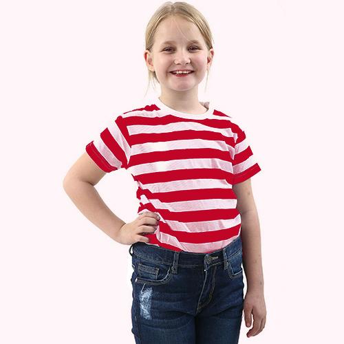 red and white striped top boys