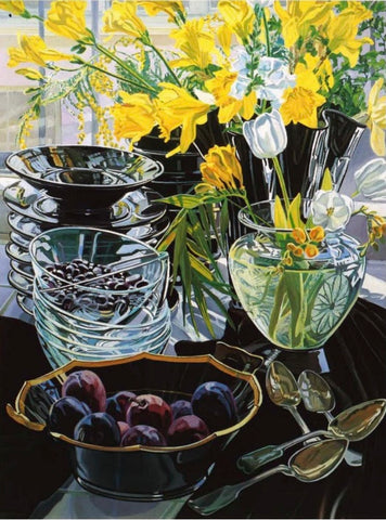 Black Vase with Daffodils, Janet Fish