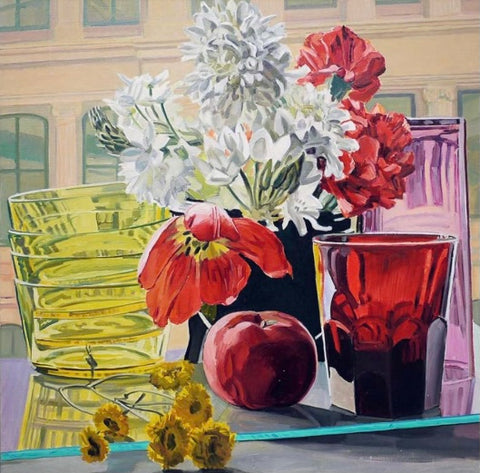 Tulip, Apple and Glass, 1980