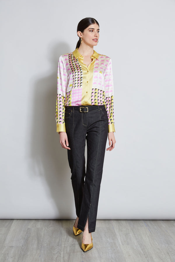 Satin Dot Shirt – Silk Hydro Tahari Elie