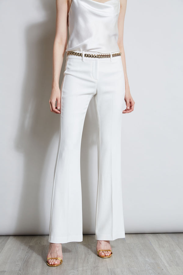 Inseam Slit Ponte Pant