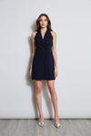 Pocketed Sleeveless Halter Spring Dress