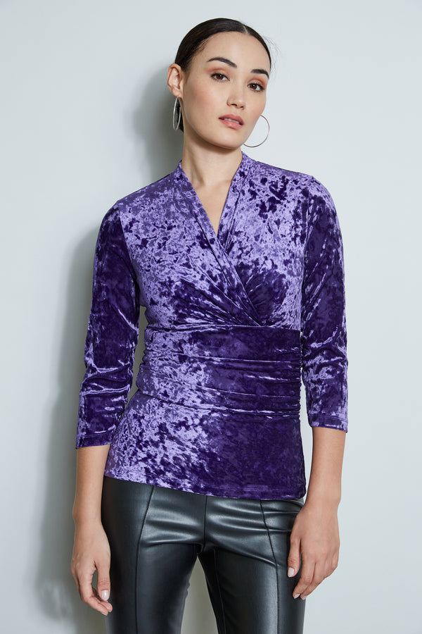 Zebra Burnout Velvet Shirt – Elie Tahari