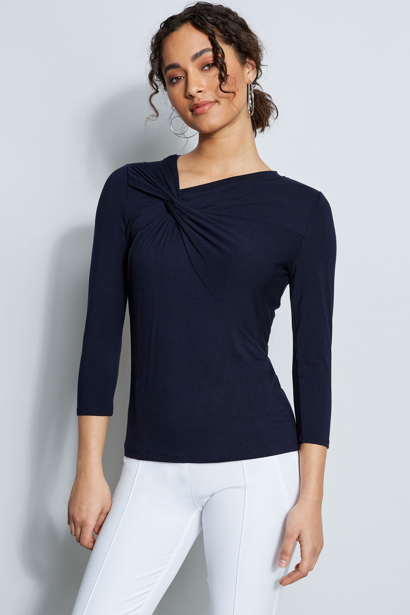 ASYMMETRY KNOT SLEEVE KNIT