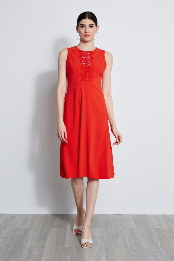 Geo Lace Inset Dress – Elie Tahari