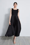 Pleated Asymmetric Ribbed Fall Dress by Republic