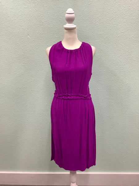 KATE SPADE Dress Womens M Purple Katia Crepe Tie Back Dress Orange Neck 5C  – All Seasons Resale