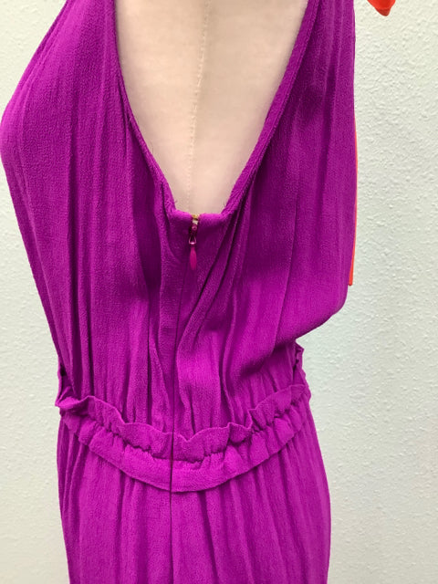 KATE SPADE Dress Womens M Purple Katia Crepe Tie Back Dress Orange Neck 5C  – All Seasons Resale