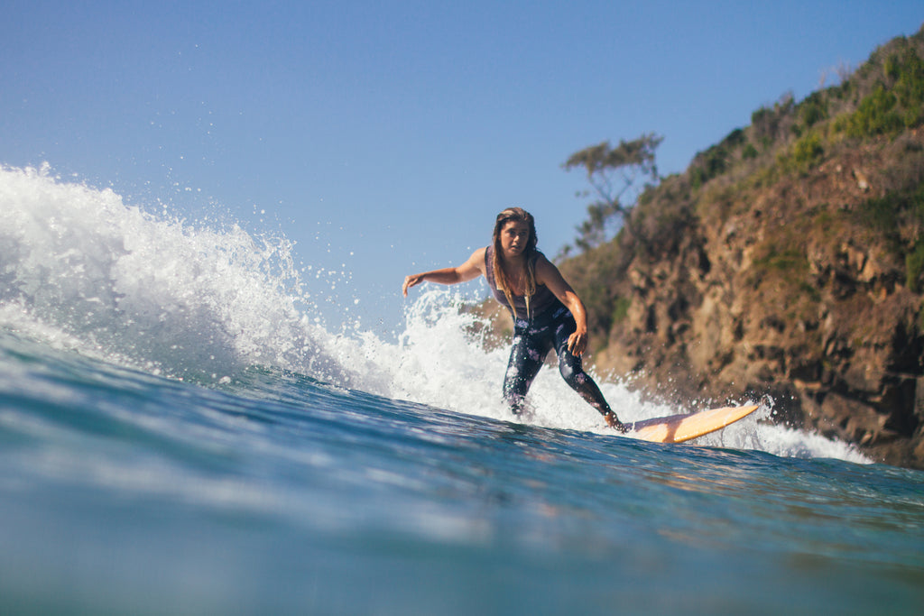 Salt Gypsy releases new colours in their women's surfboard range. Apricot in the Shorebird twin fin. | us.saltgypsy.com #saltgypsy #womenwhosurf #saltgypsyboards #womenssurfboards