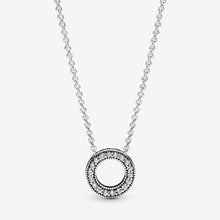 Load image into Gallery viewer, Pandora Logo Pavé Circle Collier Necklace
