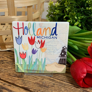 Holland Windmill Custom Coaster