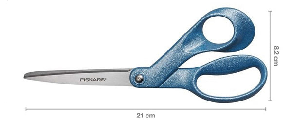 Ciseaux Fiskars Bleu paillette 21 cm